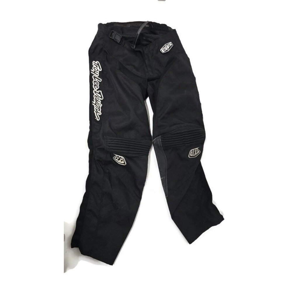 Troy Lee Designs GP Youth 26 Motocross Racing Pants Black Leather Knee Panels